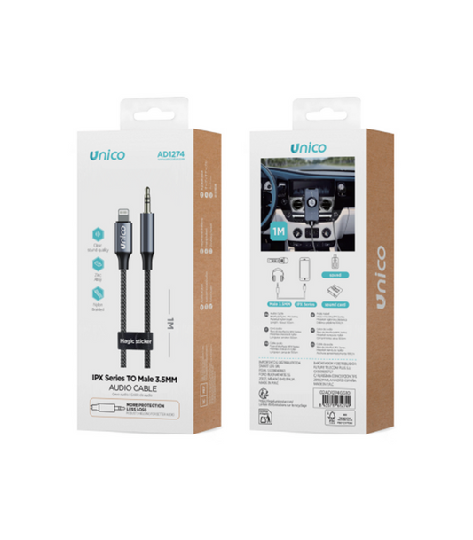 IPX Series To Male 3.5MM Audio Cable