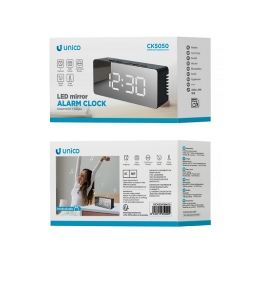 Led Mirror Alarm Clock