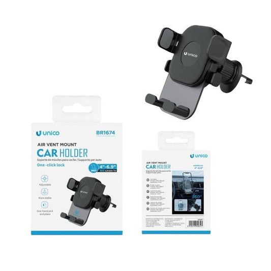 Unico Air Vent Car Mount | Adjustable & One-Click Lock