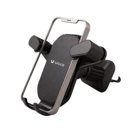 Unico Air Vent Mount Car Holder – Secure Phone Holder for 4″ to 6.7″ Mobiles