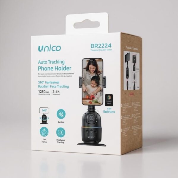 Unico Auto Tracking Phone Holder BR2224 – Best Affordable 360° Phone Holder with Face Tracking
